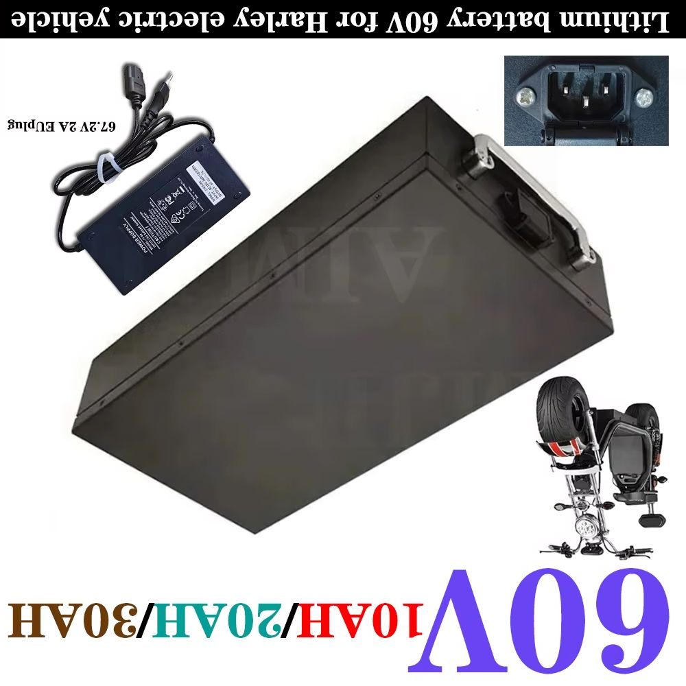 60V 30Ah Electric Scooter Battery - 60V リチウムバッテリー ハーレー電動車両用 折りたたみ式二輪車 10/20/30Ah シティココ電動スクーターに最適